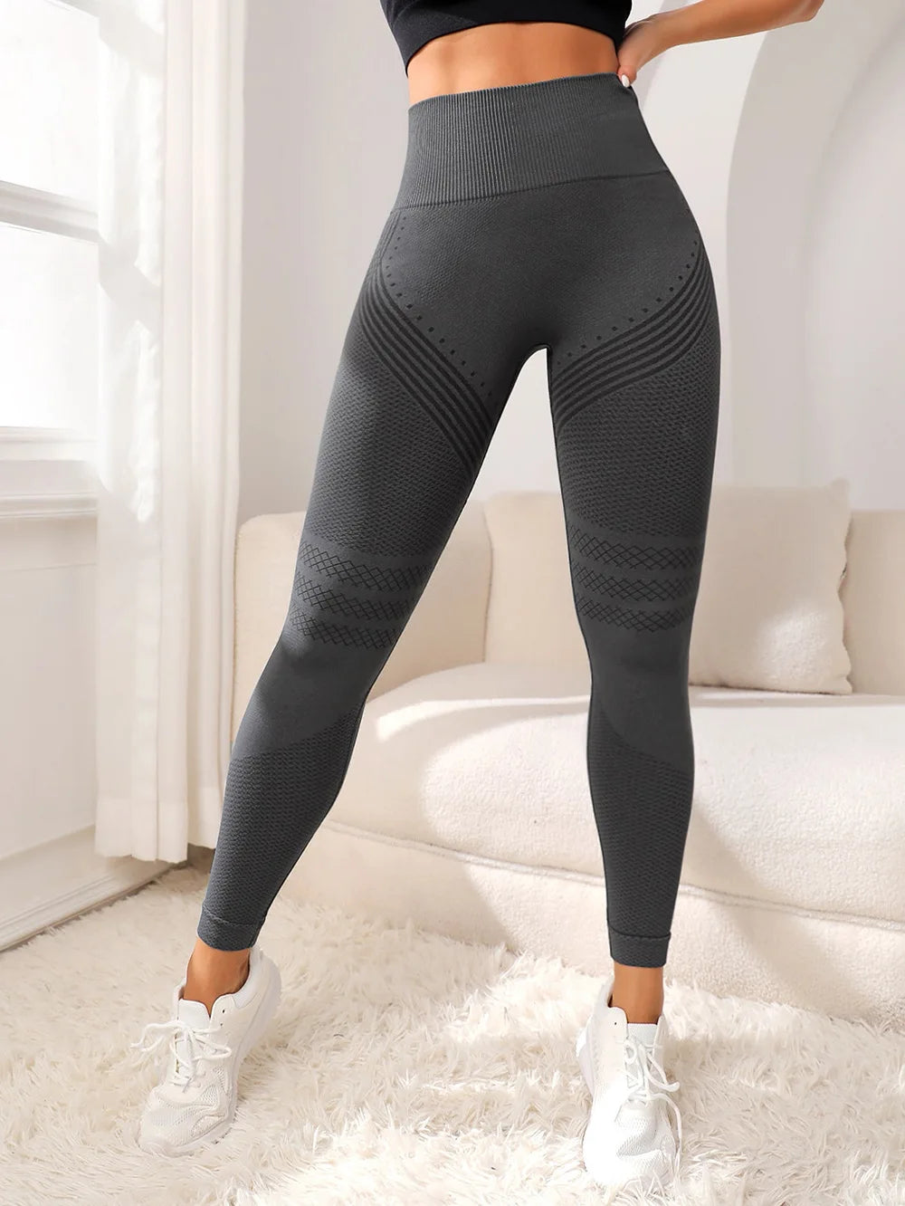 Högmidjade sculpt leggings – formar & lyfter