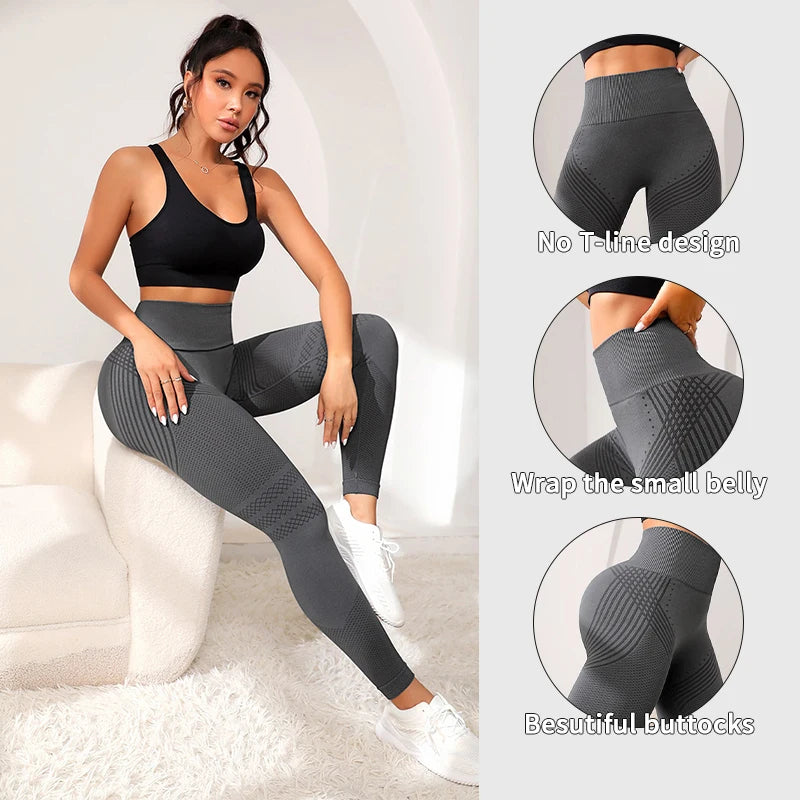 Högmidjade sculpt leggings – formar & lyfter